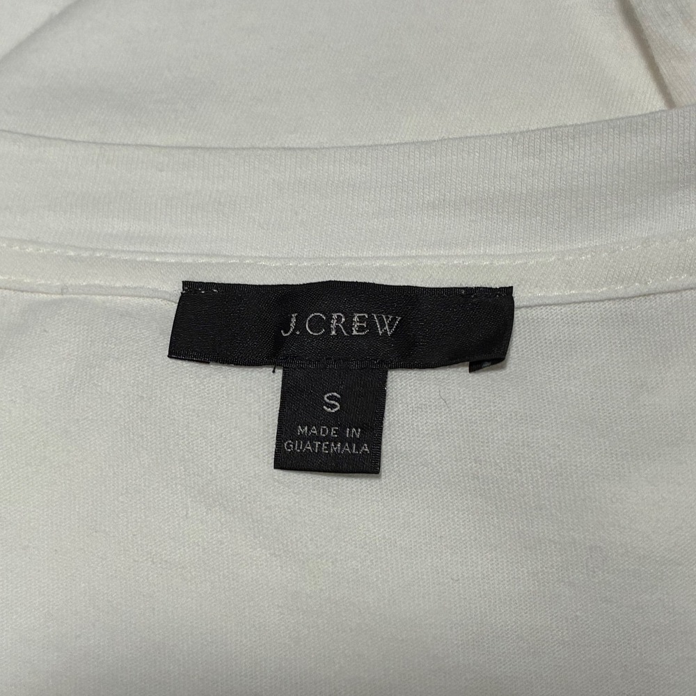 J. Crew White Tiered Ruffle Sleeve T Shirt Midi Dress Women's‎ Size S - Picture 5 of 8